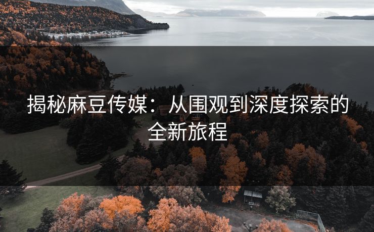 揭秘麻豆传媒：从围观到深度探索的全新旅程