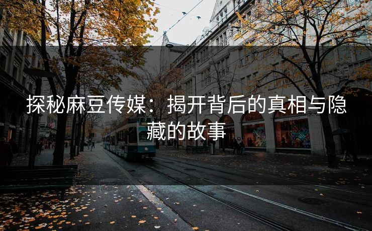 探秘麻豆传媒：揭开背后的真相与隐藏的故事